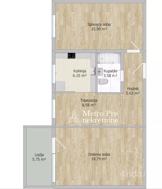 Dvosoban stan | 4zida