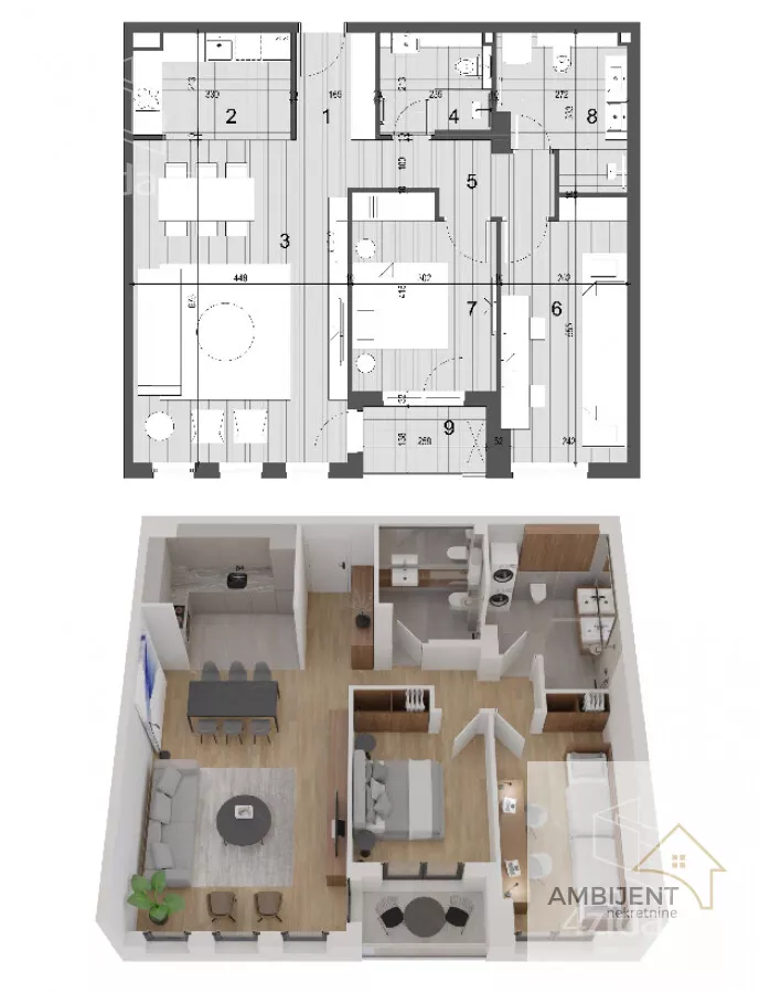 Trosoban stan | 4zida