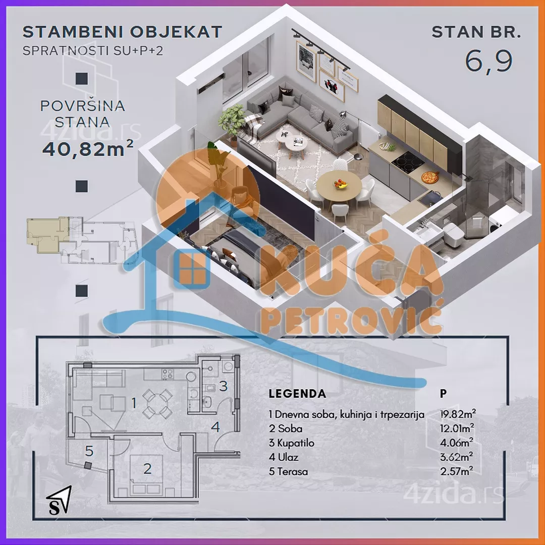 Dvosoban stan | 4zida