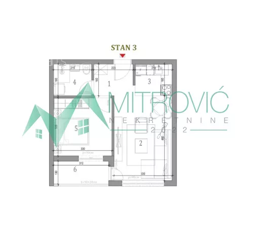 Jednoiposoban stan | 4zida