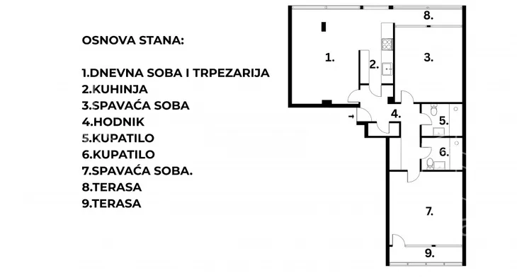 Trosoban stan | 4zida