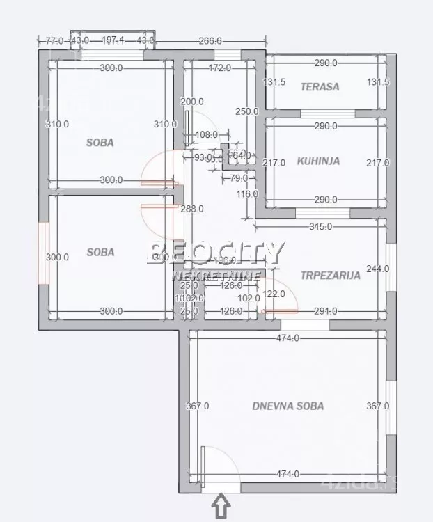 Trosoban stan | 4zida
