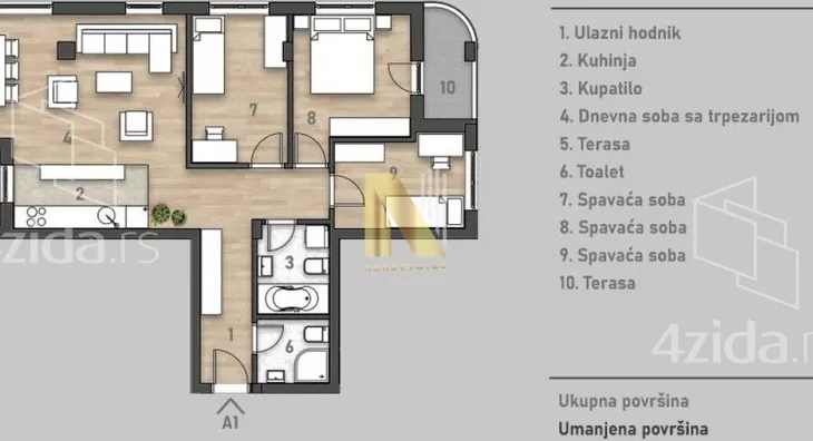 Četvorosoban stan | 4zida