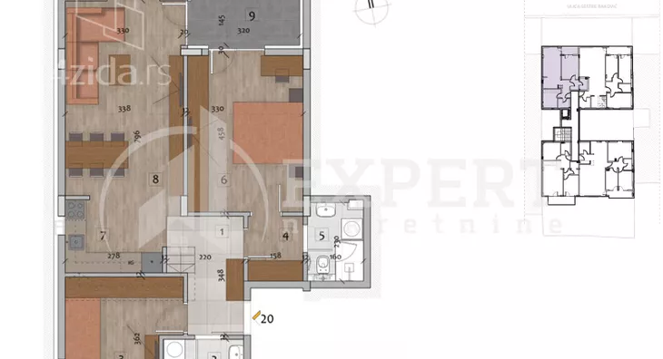 Trosoban stan | 4zida