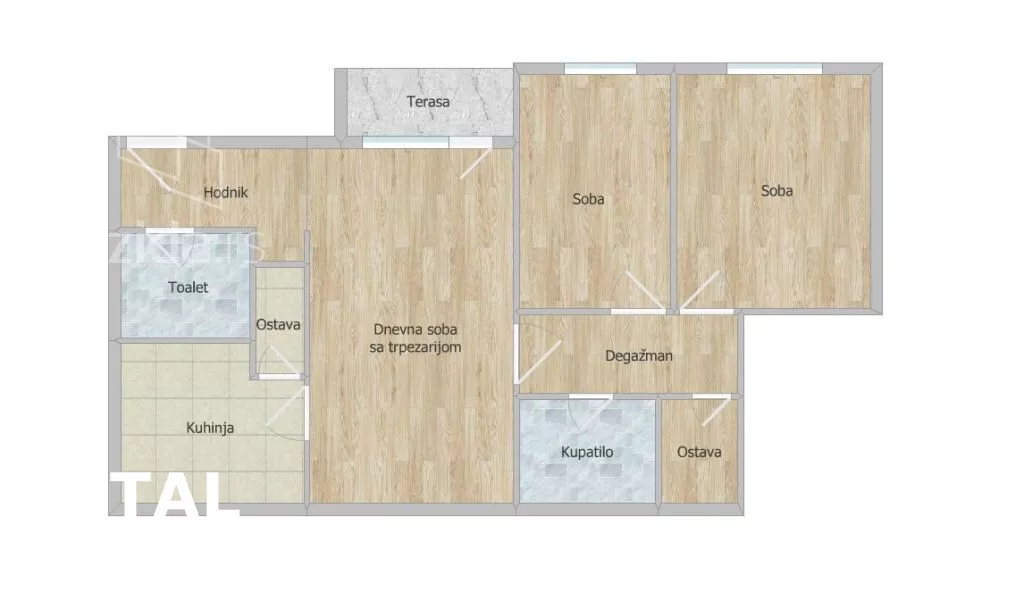 Trosoban stan | 4zida