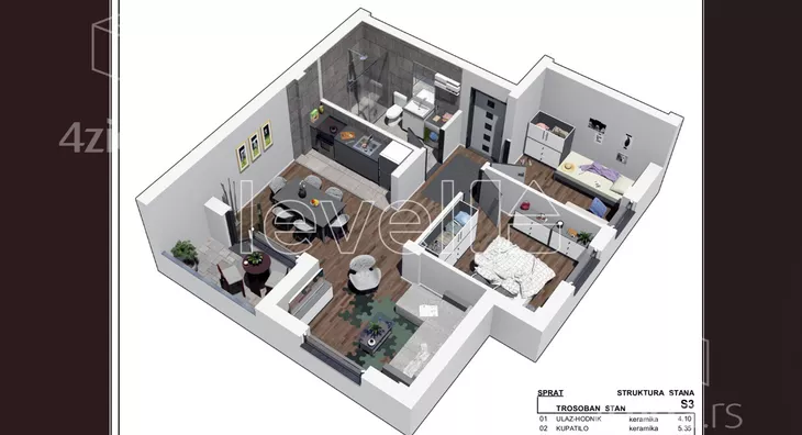 Dvoiposoban stan | 4zida