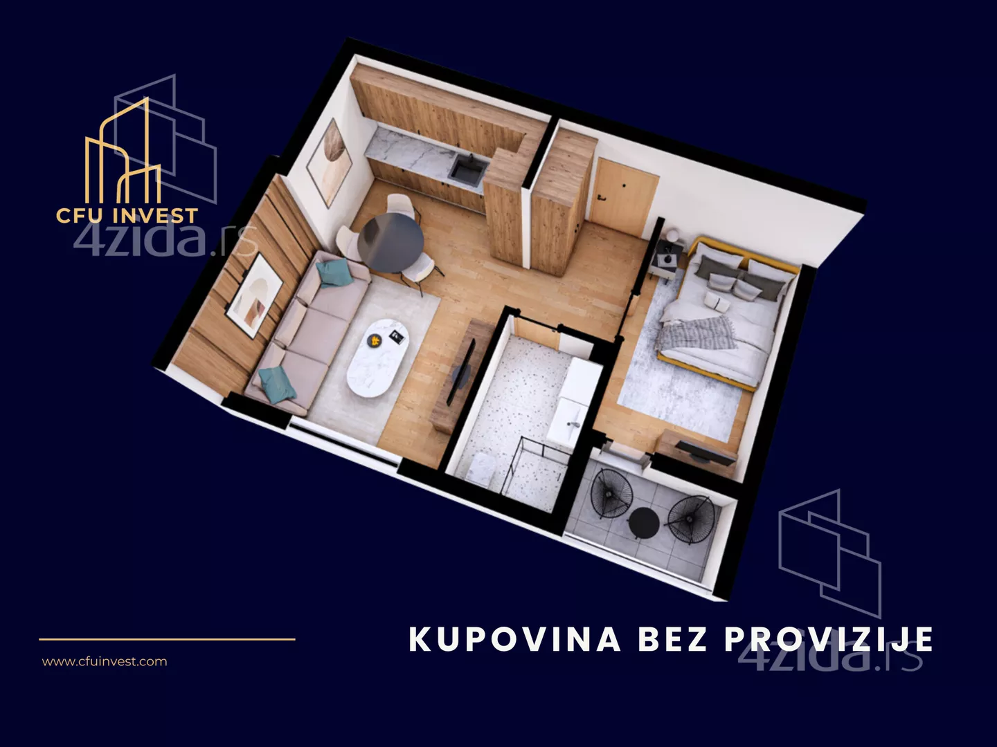 Dvosoban stan | 4zida