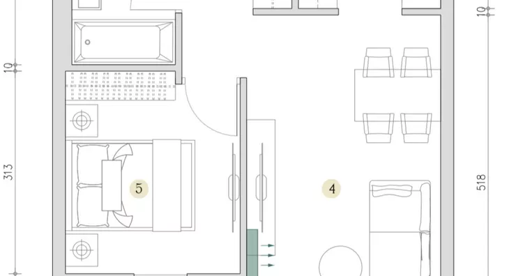 Jednoiposoban stan | 4zida