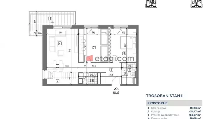 Trosoban stan | 4zida