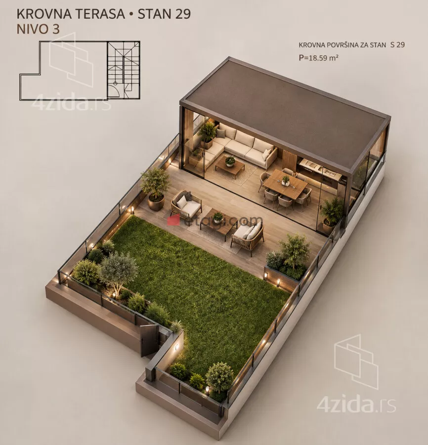 Troiposoban stan | 4zida