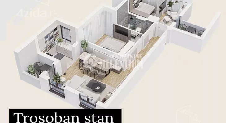 Trosoban stan | 4zida