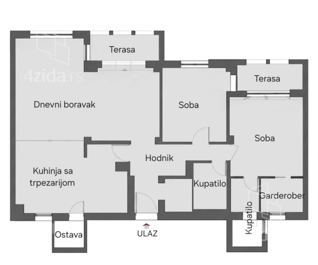 Trosoban stan | 4zida