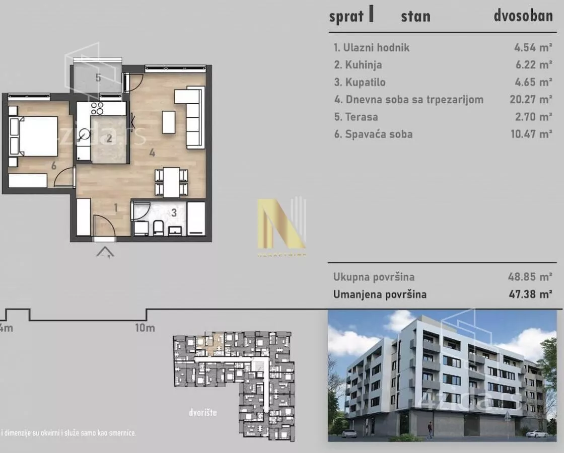 Dvosoban stan | 4zida