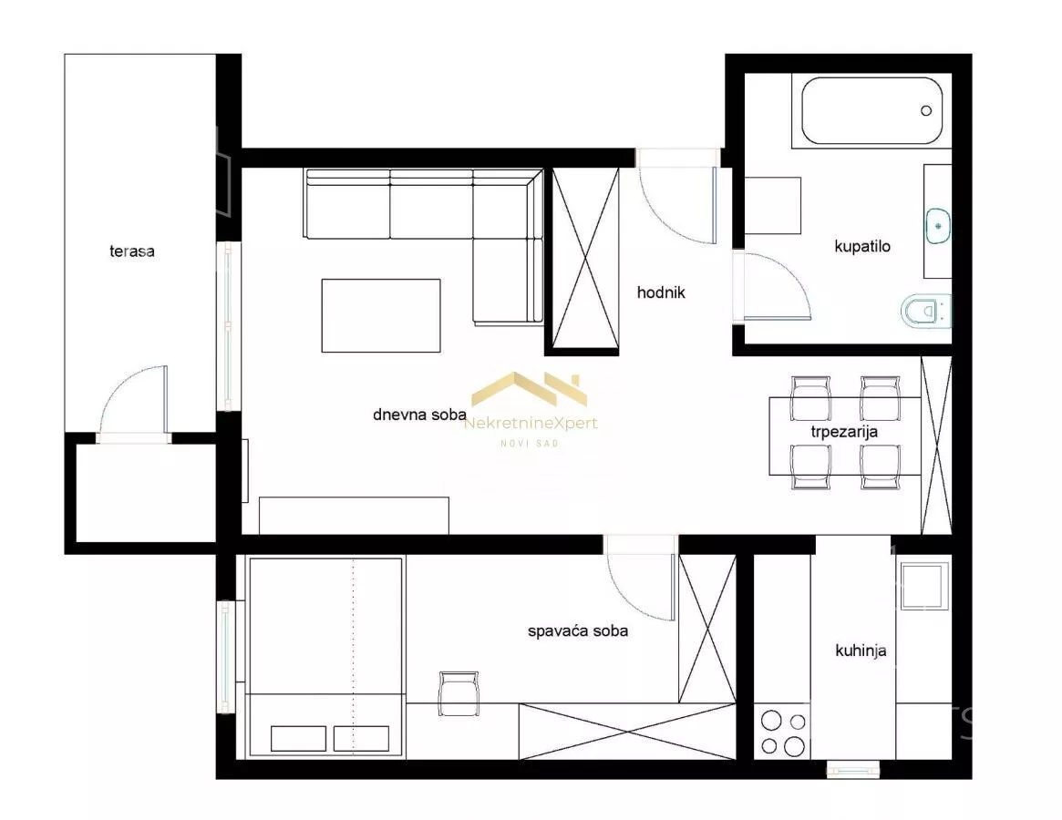 Dvosoban stan | 4zida