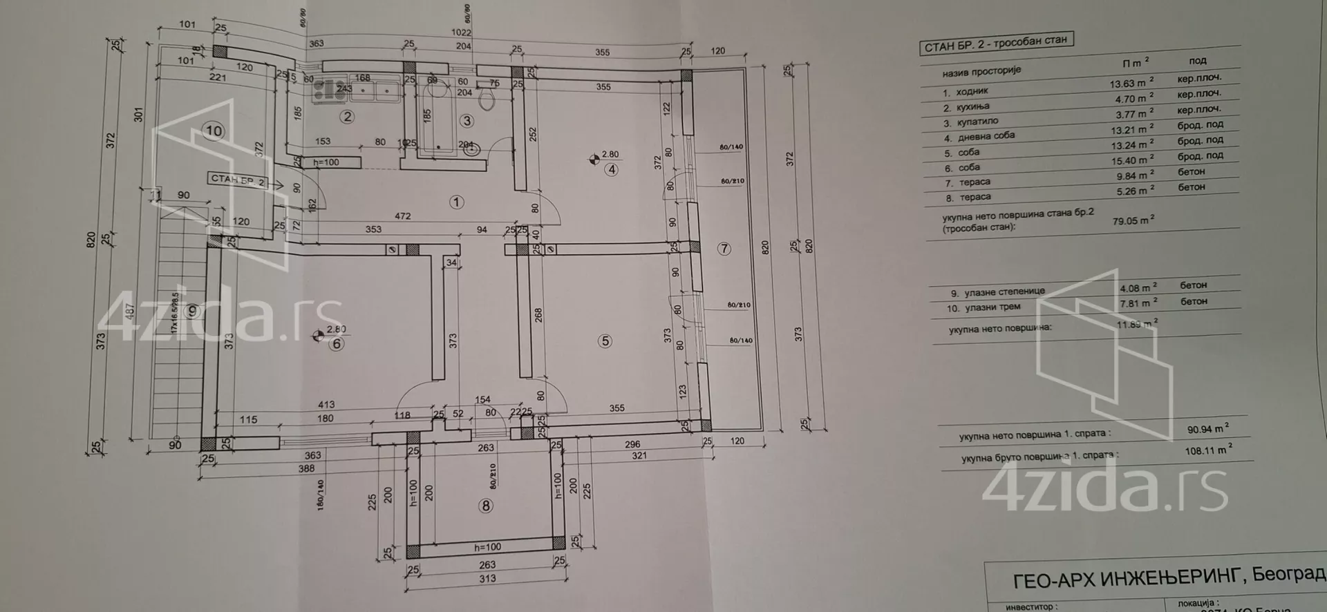 2-etažna kuća | 4zida