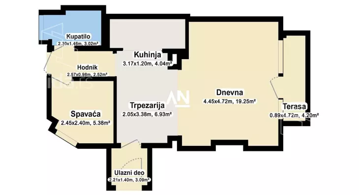 Dvosoban stan | 4zida