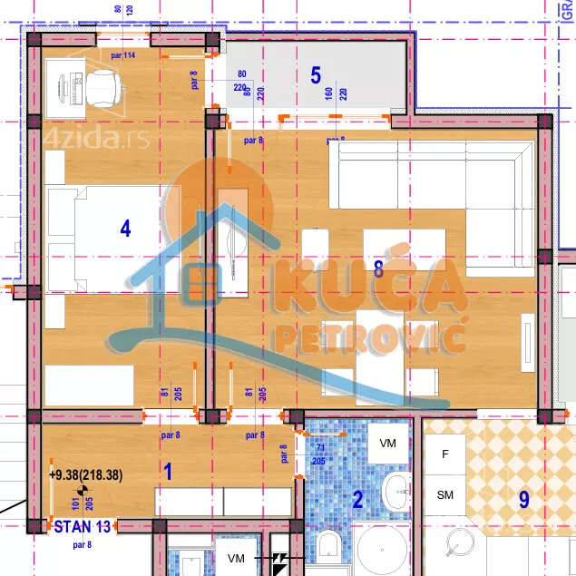 Dvosoban stan | 4zida