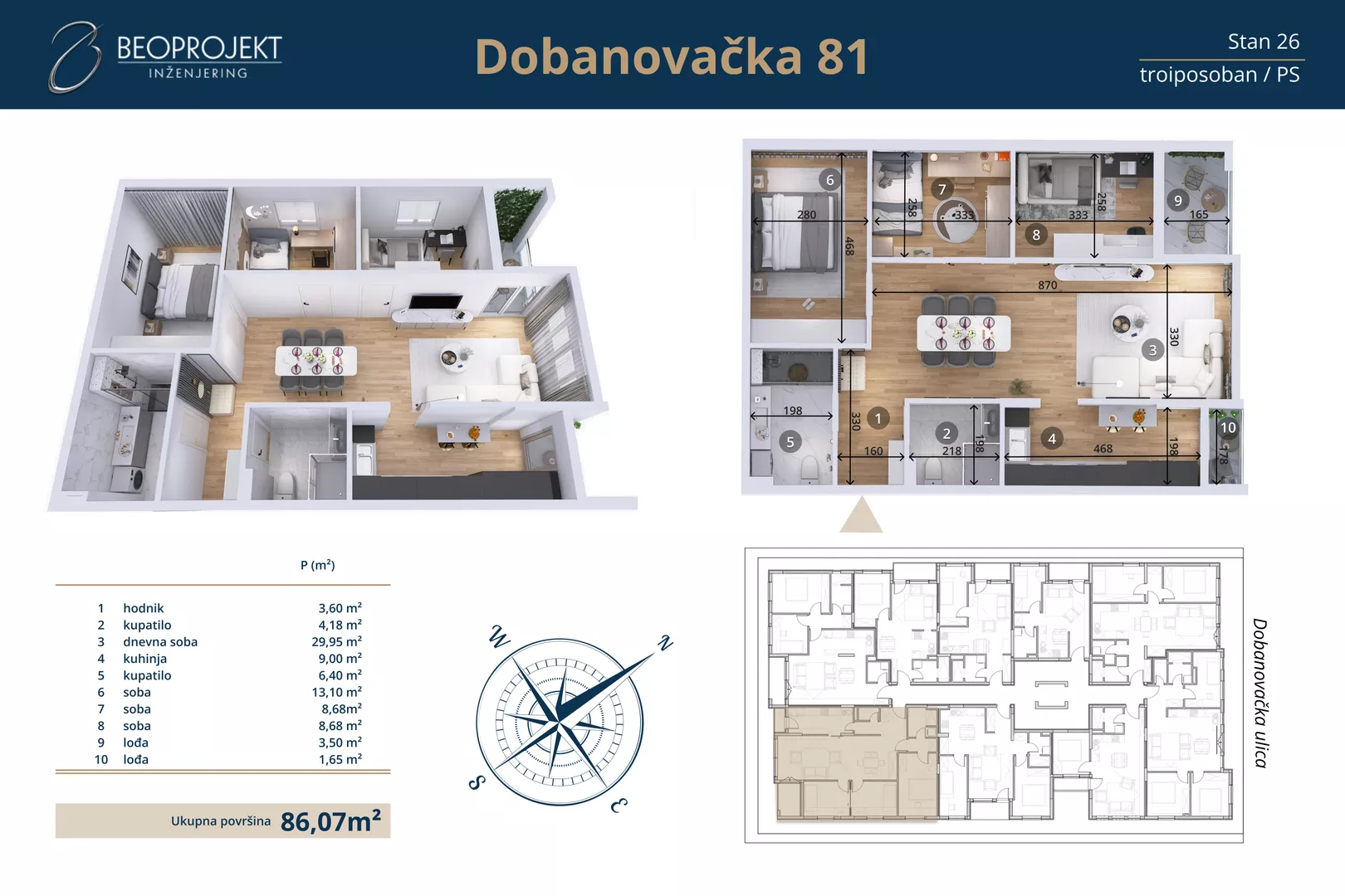 Troiposoban stan | 4zida