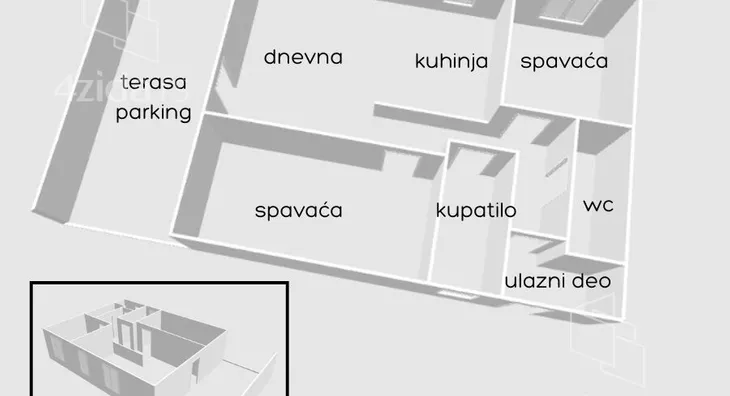 Trosoban stan | 4zida