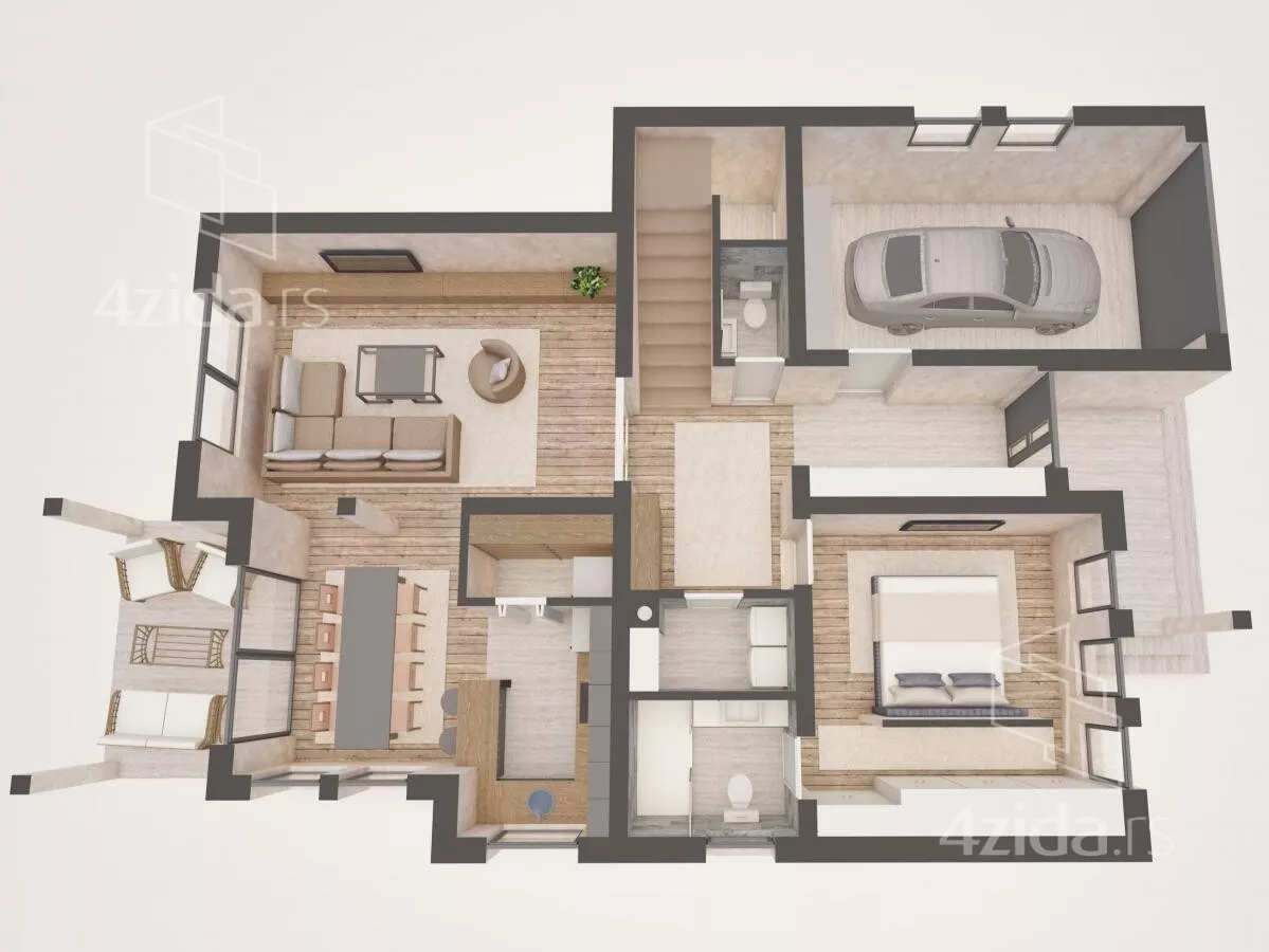 1-etažna kuća | 4zida