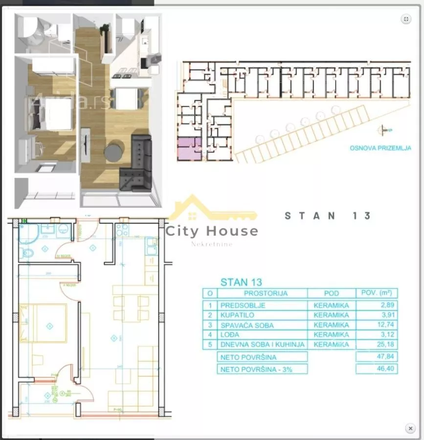 Jednosoban stan | 4zida