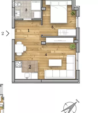 Dvosoban stan | 4zida