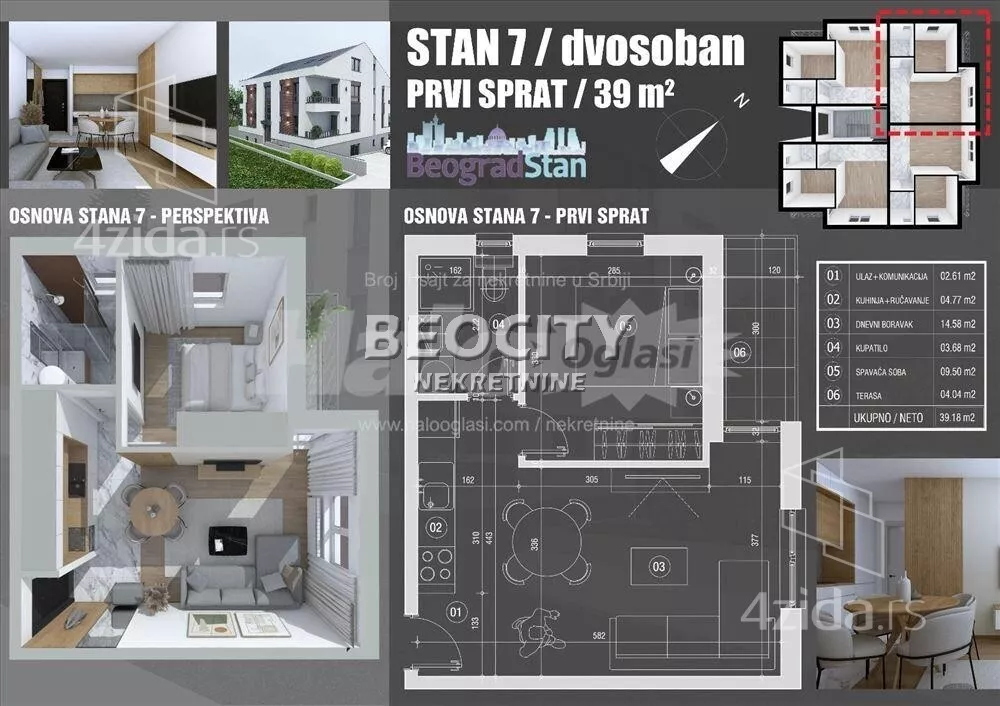 Dvosoban stan | 4zida