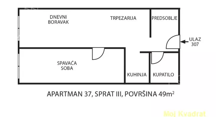 Jednoiposoban stan | 4zida