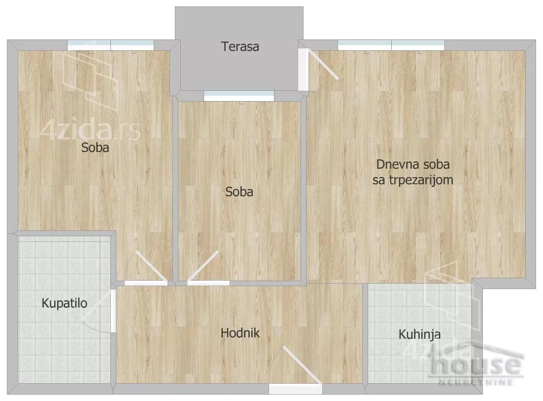 Trosoban stan | 4zida