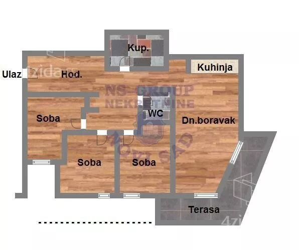 Troiposoban stan | 4zida
