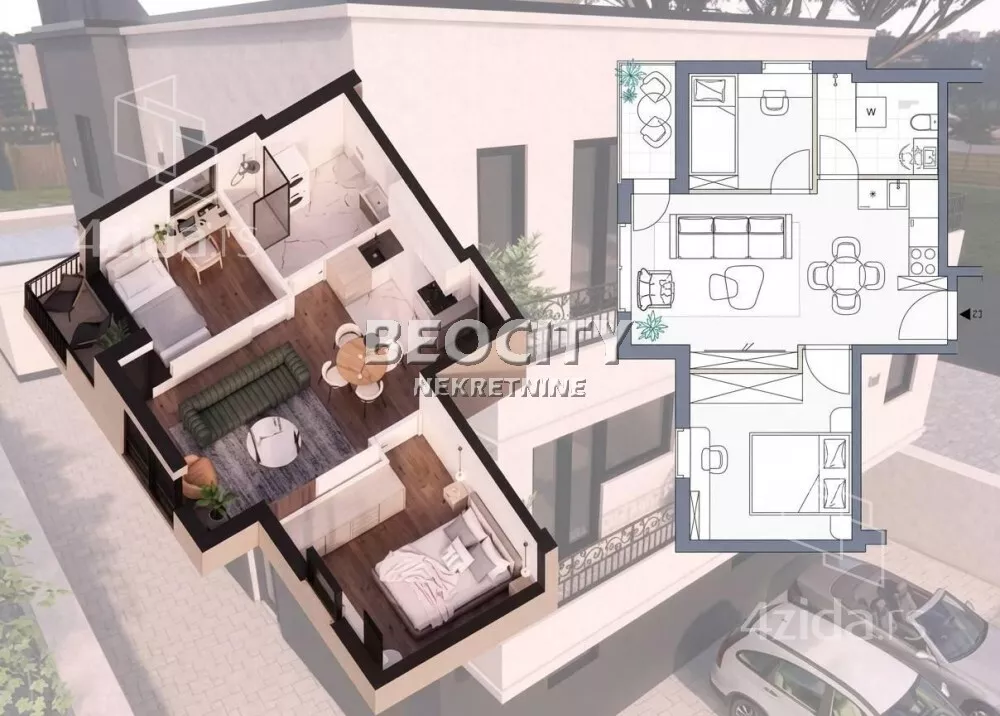 Jednoiposoban stan | 4zida