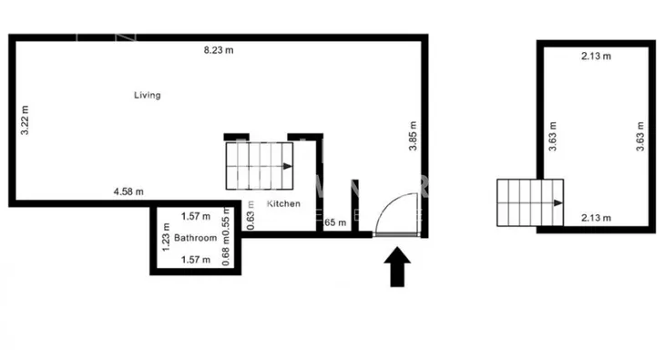 Dvosoban stan na prodaju, Bistrička, 112.000€, 40m² - stampaj