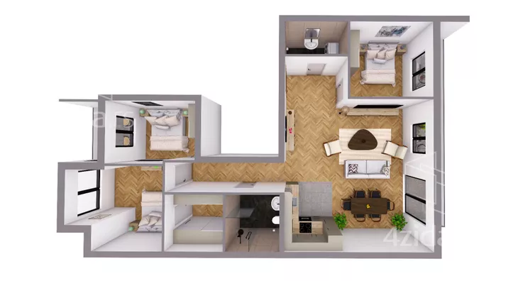 Četvorosoban stan | 4zida