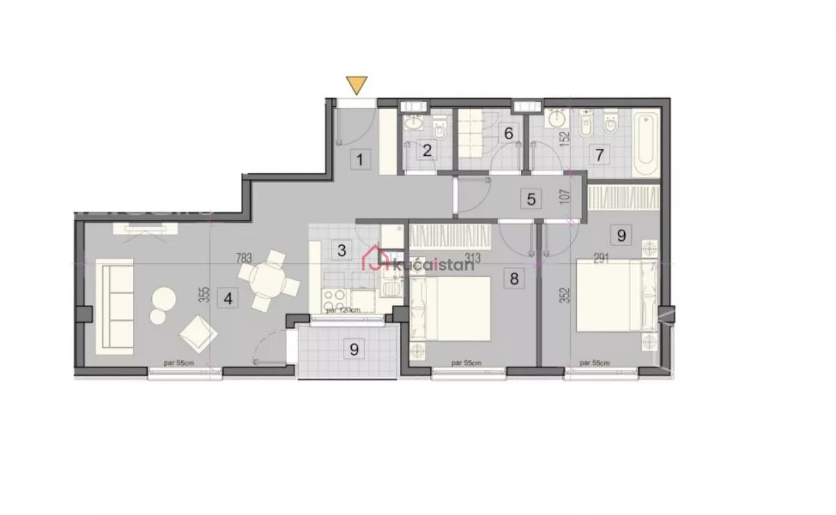 Trosoban stan | 4zida