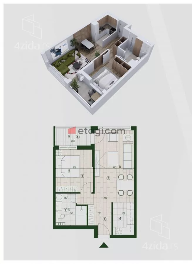 Dvosoban stan | 4zida