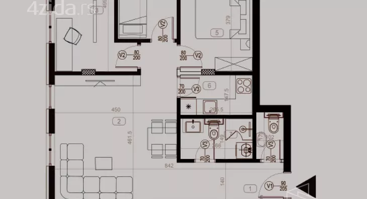 Troiposoban stan | 4zida