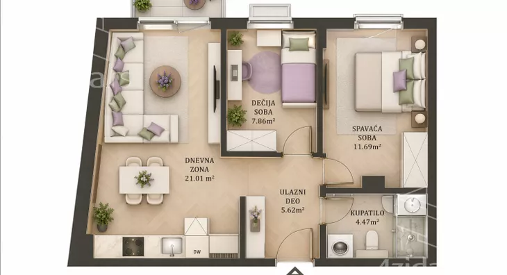 Trosoban stan | 4zida