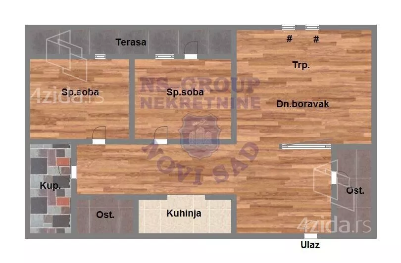 Trosoban stan | 4zida