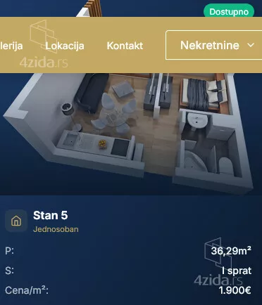Dvosoban stan | 4zida