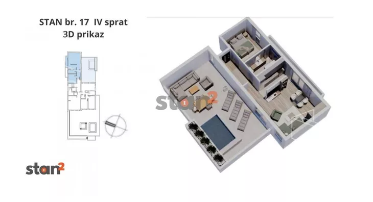 Jednoiposoban stan | 4zida