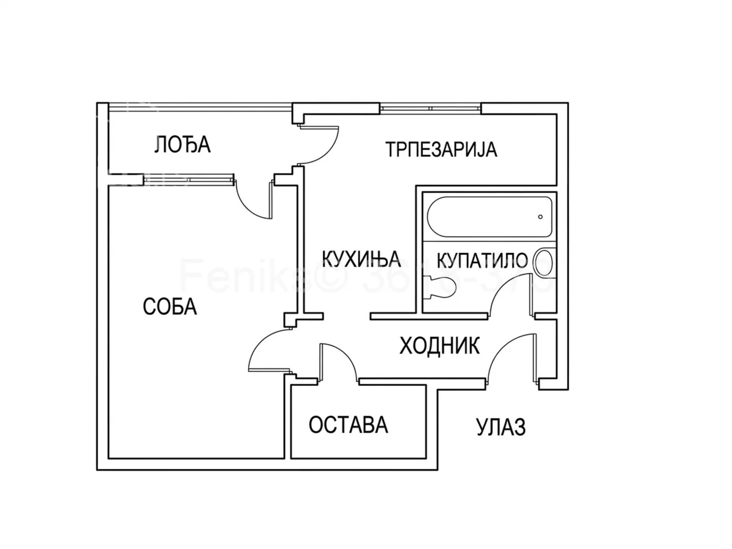 Jednoiposoban stan | 4zida