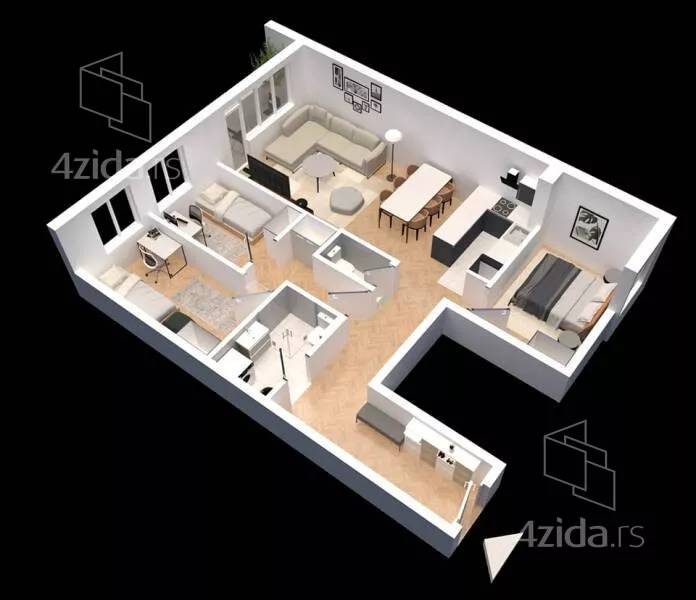 Troiposoban stan | 4zida