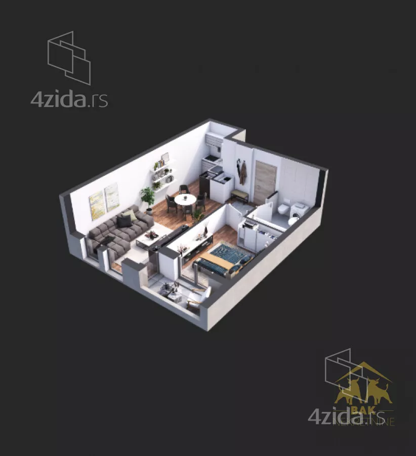 Dvosoban stan | 4zida