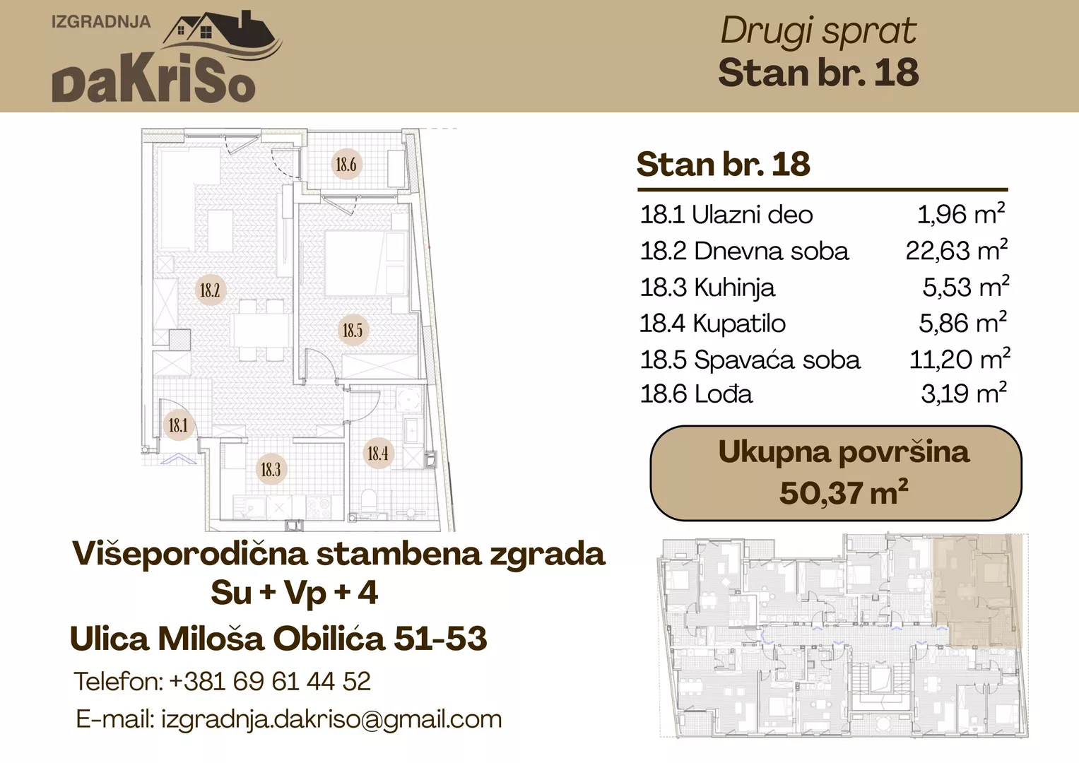 Dvosoban stan | 4zida