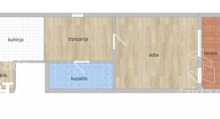 Jednosoban stan | 4zida