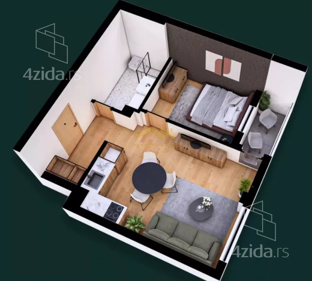 Jednoiposoban stan | 4zida