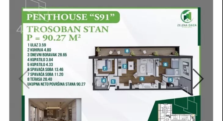 Trosoban stan | 4zida