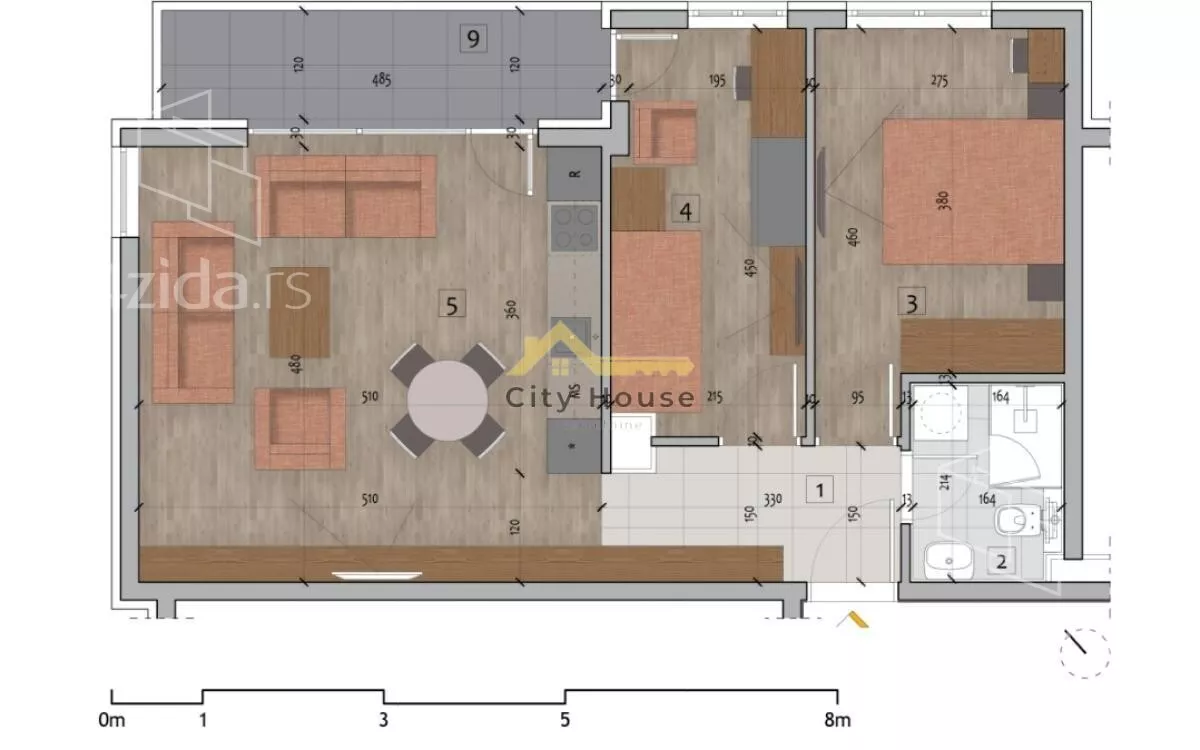 Dvoiposoban stan | 4zida