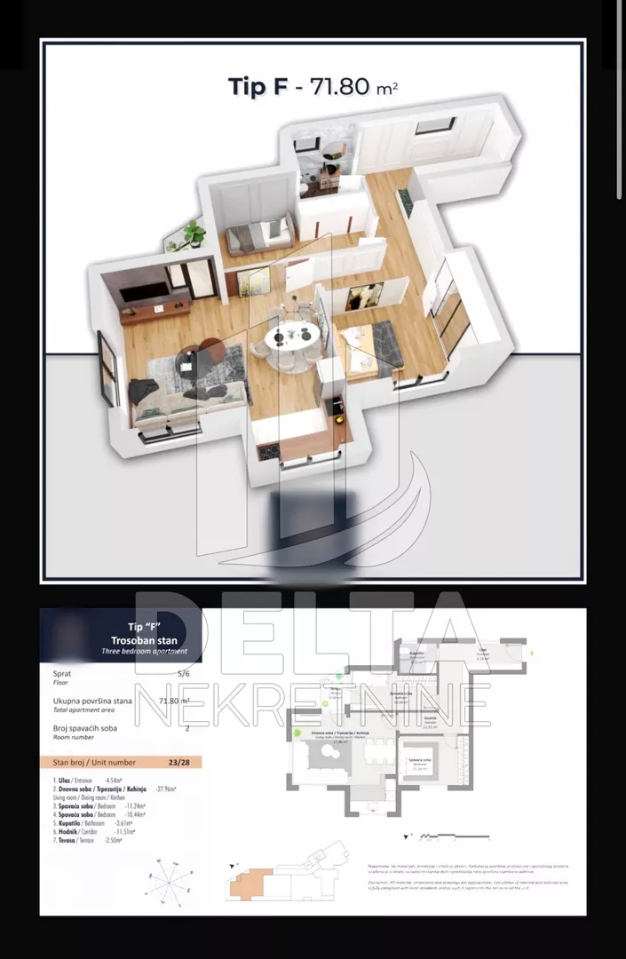 Trosoban stan | 4zida