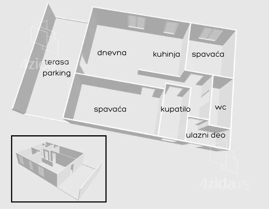 Trosoban stan | 4zida